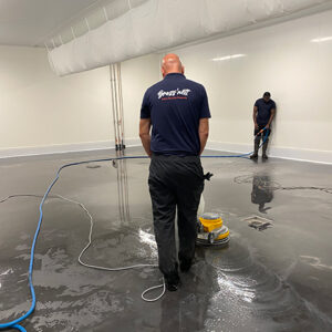 nettoyage des sols à la monobrosse